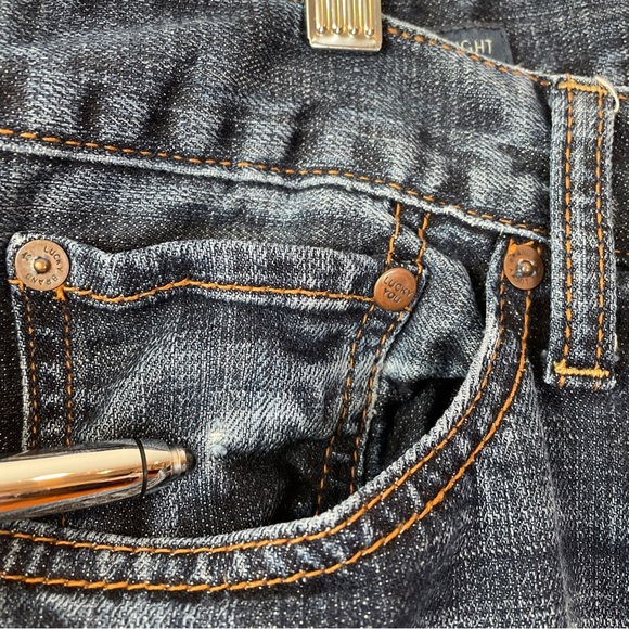 Lucky Brand 221 Original Straight Medium Wash Mens Jeans Size 36 x 32 - Picture 4 of 15
